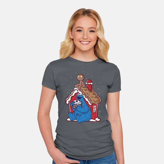 Gingerbread's House-Womens-Fitted-Tee-turborat14