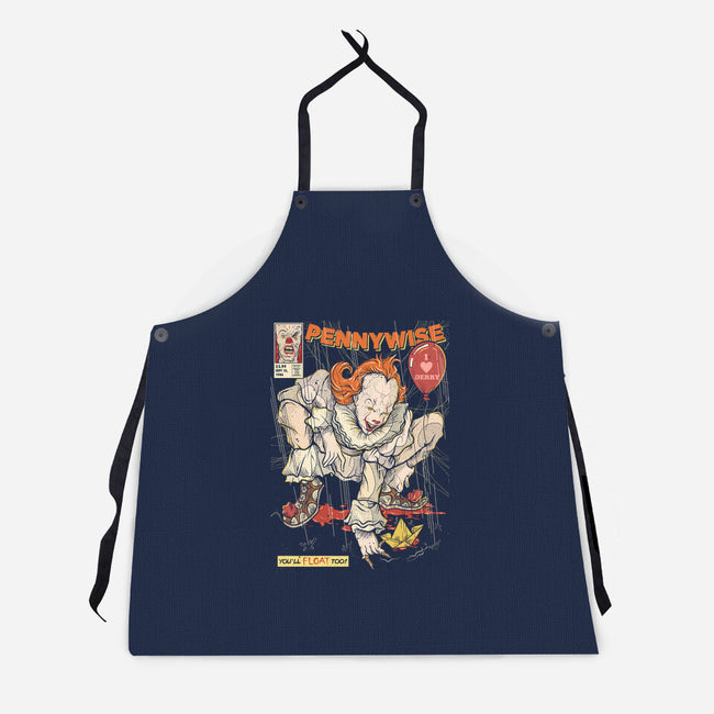 I Love Derry-Unisex-Kitchen-Apron-Green Devil