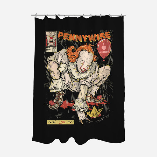 I Love Derry-None-Polyester-Shower Curtain-Green Devil
