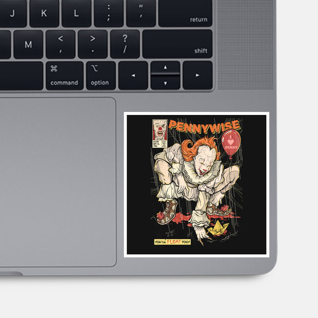 I Love Derry-None-Glossy-Sticker-Green Devil