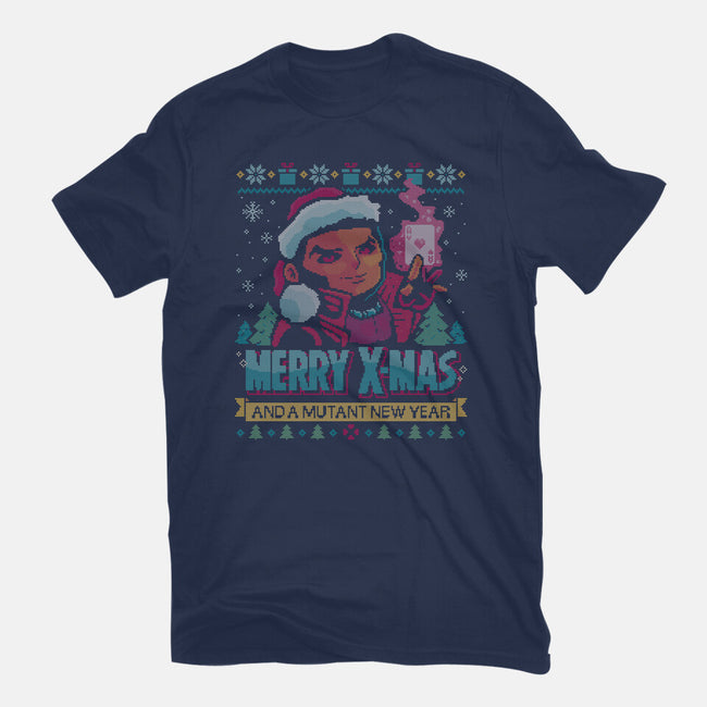 Merry Xmas From A Mutant-Unisex-Basic-Tee-teesgeex