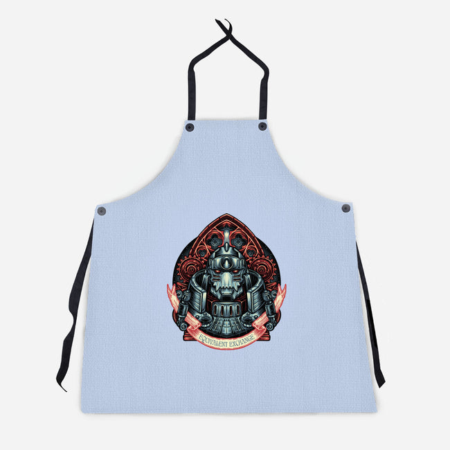 Equivalent Exchange-Unisex-Kitchen-Apron-glitchygorilla