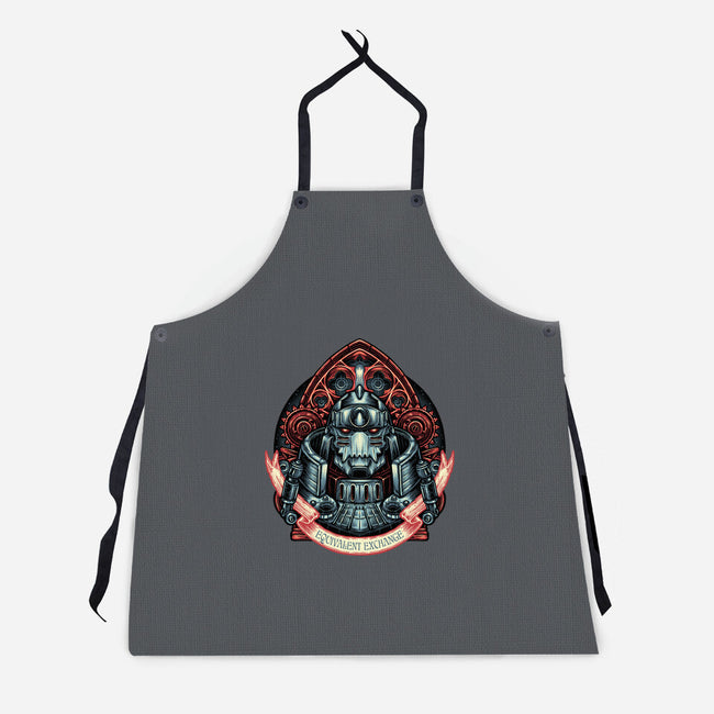 Equivalent Exchange-Unisex-Kitchen-Apron-glitchygorilla