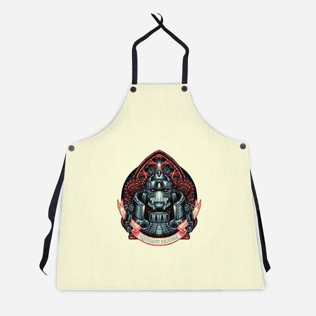Equivalent Exchange-Unisex-Kitchen-Apron-glitchygorilla