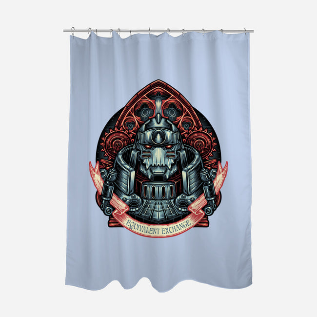 Equivalent Exchange-None-Polyester-Shower Curtain-glitchygorilla