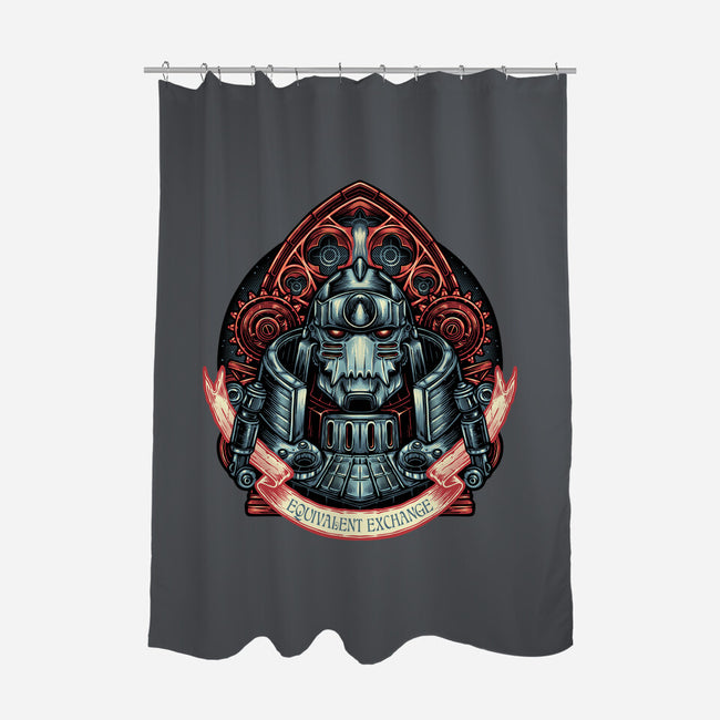Equivalent Exchange-None-Polyester-Shower Curtain-glitchygorilla