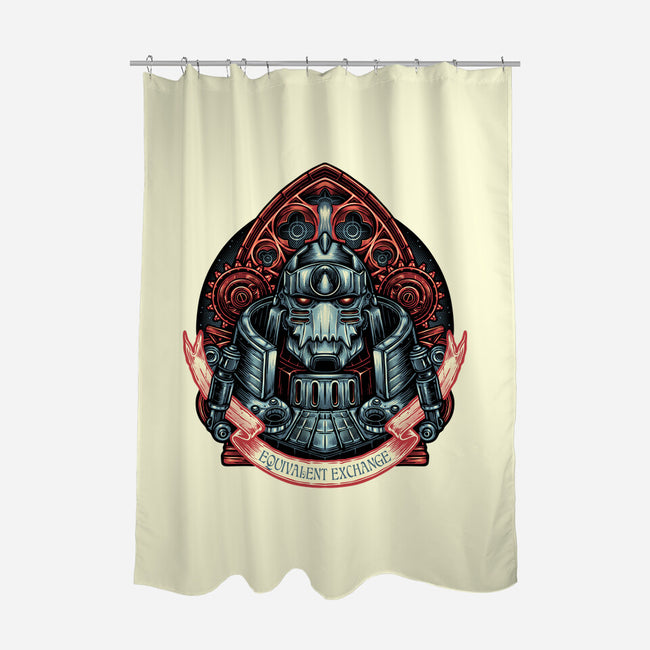 Equivalent Exchange-None-Polyester-Shower Curtain-glitchygorilla