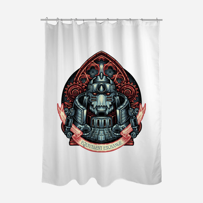Equivalent Exchange-None-Polyester-Shower Curtain-glitchygorilla