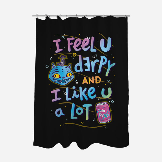 I Feel U Derpy-None-Polyester-Shower Curtain-IdeasConPatatas