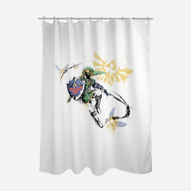 Warrior Graffiti-None-Polyester-Shower Curtain-Fearcheck