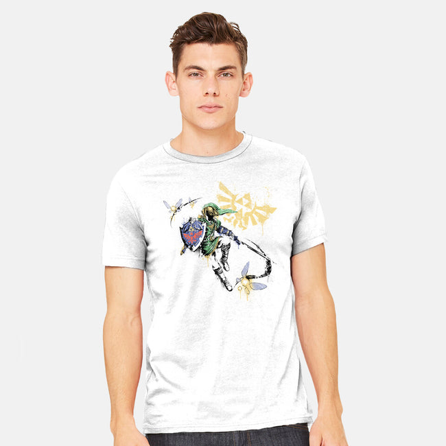 Warrior Graffiti-Mens-Heavyweight-Tee-Fearcheck