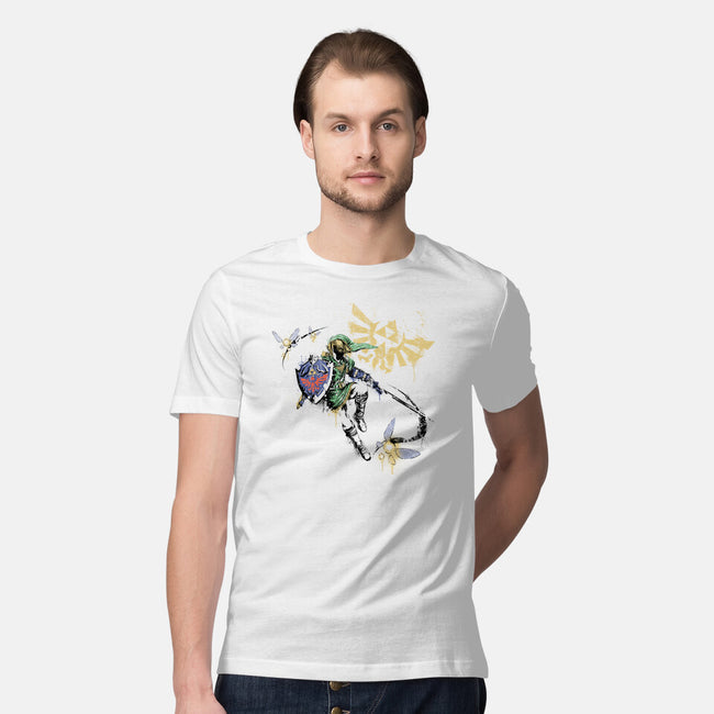 Warrior Graffiti-Mens-Premium-Tee-Fearcheck