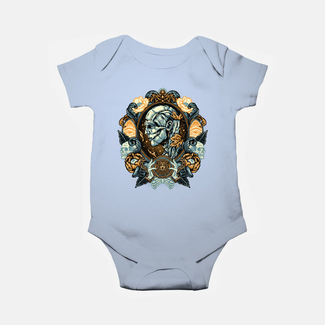 Portrait Of The Creature-Baby-Basic-Onesie-glitchygorilla