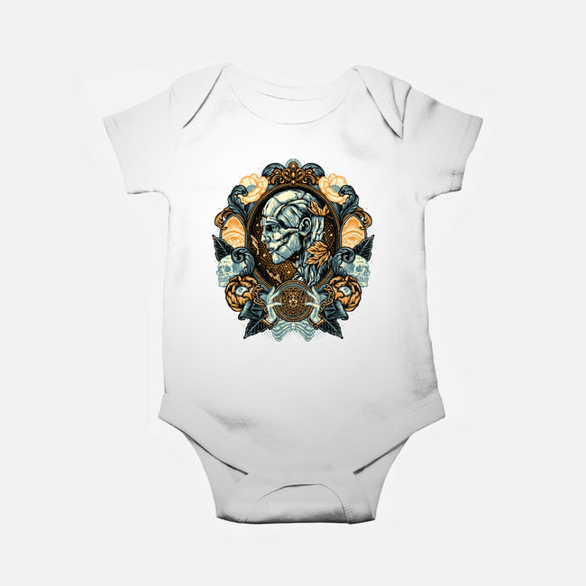 Portrait Of The Creature-Baby-Basic-Onesie-glitchygorilla