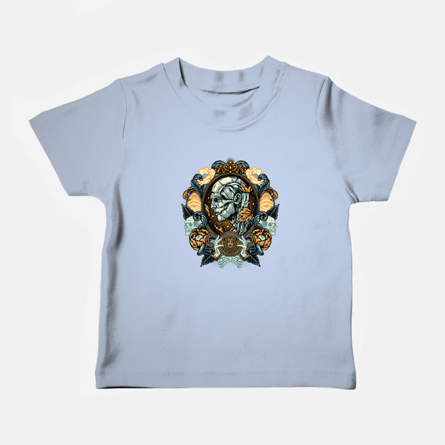 Portrait Of The Creature-Baby-Basic-Tee-glitchygorilla