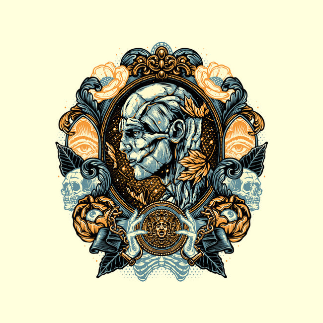 Portrait Of The Creature-None-Drawstring-Bag-glitchygorilla