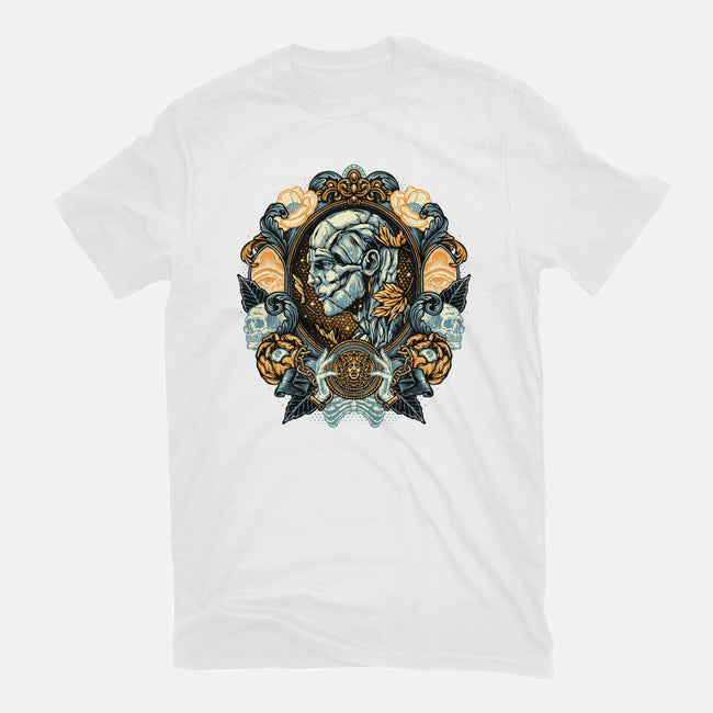 Portrait Of The Creature-Womens-Basic-Tee-glitchygorilla