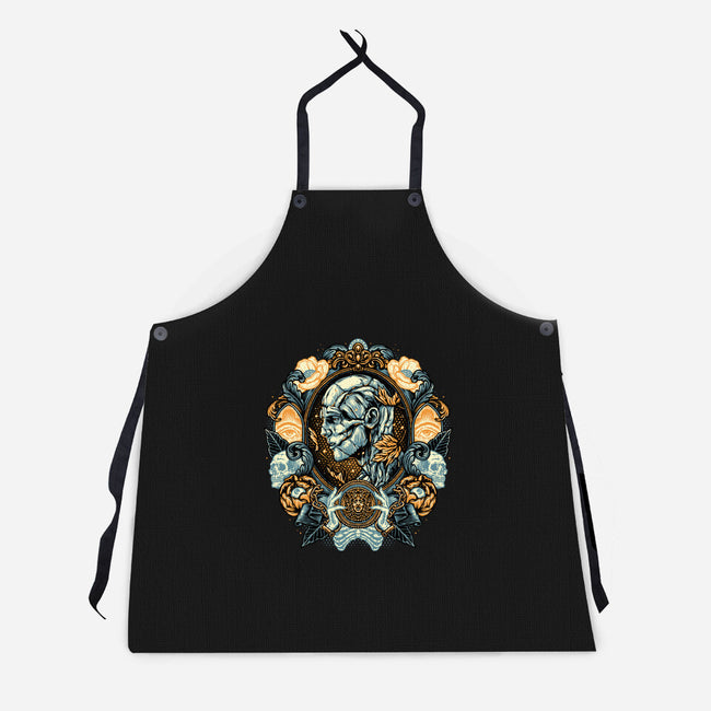 Portrait Of The Creature-Unisex-Kitchen-Apron-glitchygorilla