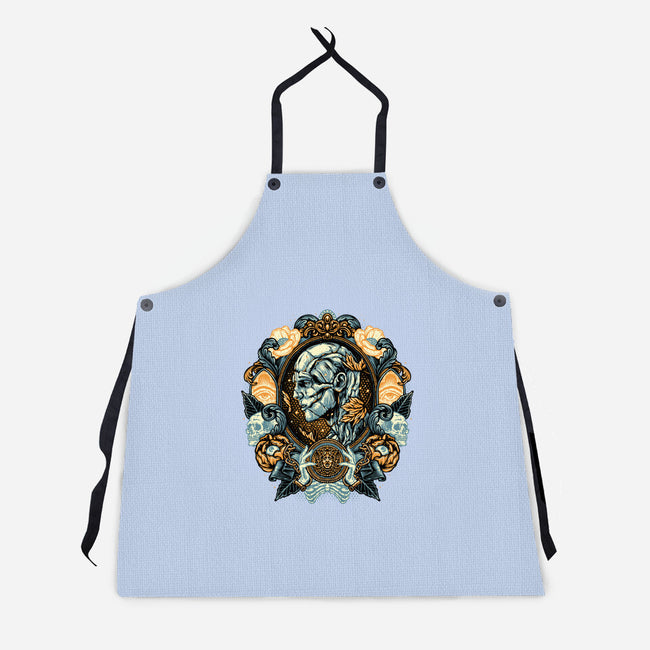 Portrait Of The Creature-Unisex-Kitchen-Apron-glitchygorilla