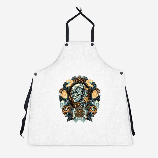 Portrait Of The Creature-Unisex-Kitchen-Apron-glitchygorilla