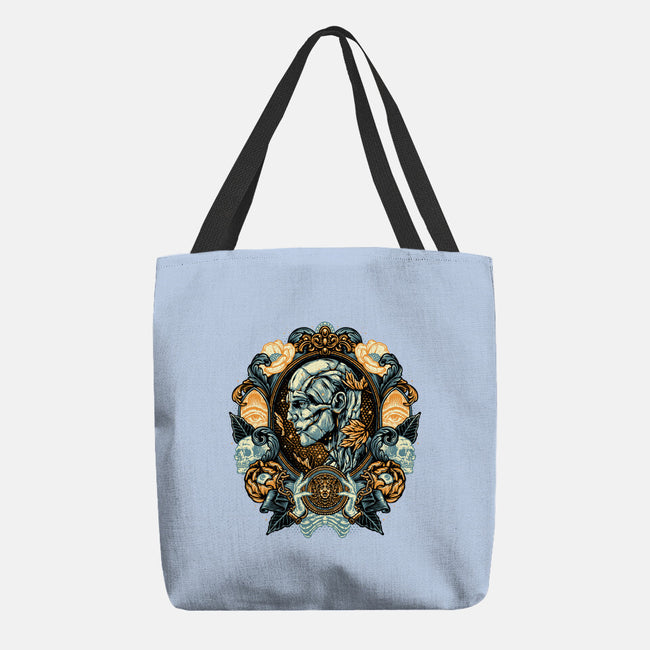 Portrait Of The Creature-None-Basic Tote-Bag-glitchygorilla