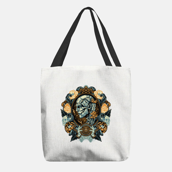 Portrait Of The Creature-None-Basic Tote-Bag-glitchygorilla