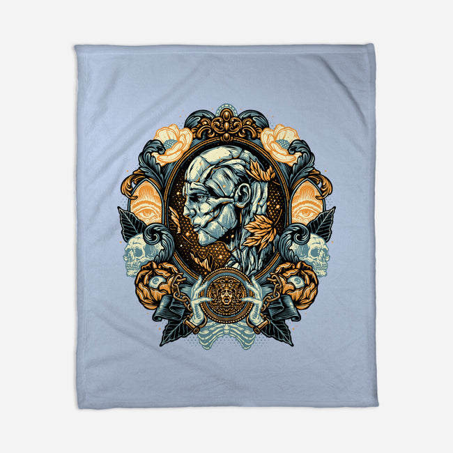 Portrait Of The Creature-None-Fleece-Blanket-glitchygorilla