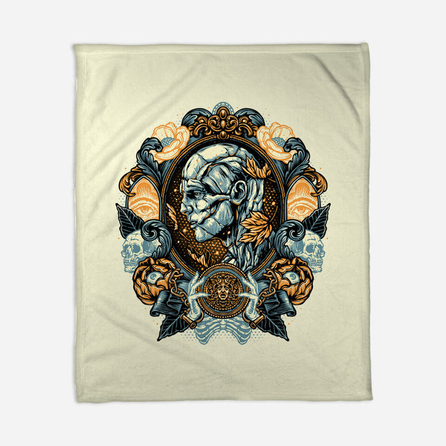 Portrait Of The Creature-None-Fleece-Blanket-glitchygorilla