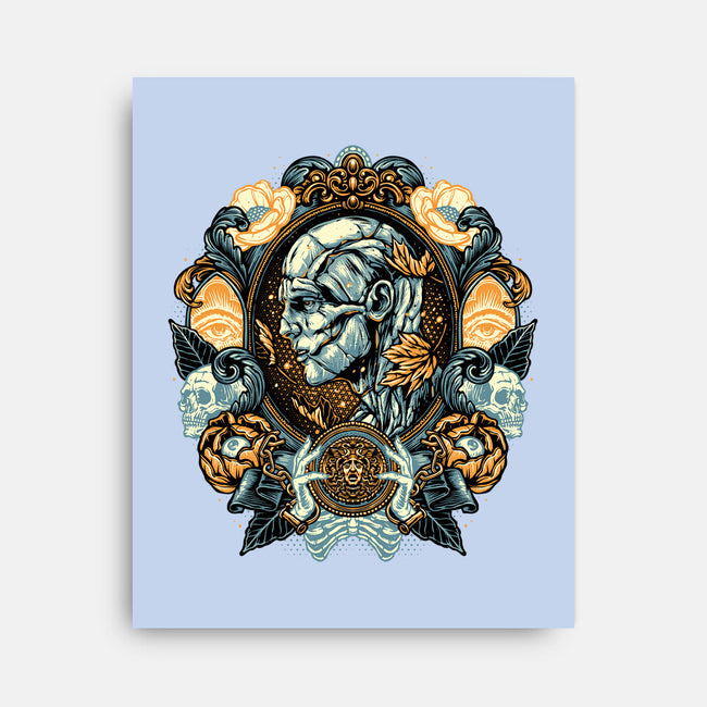 Portrait Of The Creature-None-Stretched-Canvas-glitchygorilla