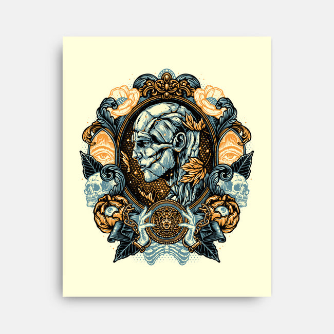 Portrait Of The Creature-None-Stretched-Canvas-glitchygorilla