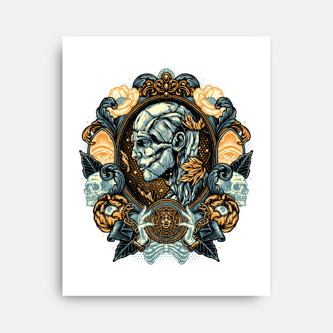 Portrait Of The Creature-None-Stretched-Canvas-glitchygorilla