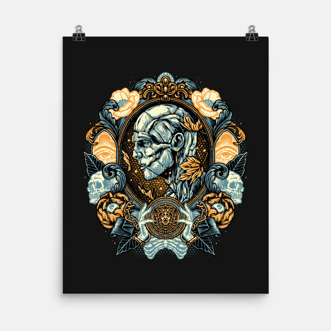 Portrait Of The Creature-None-Matte-Poster-glitchygorilla