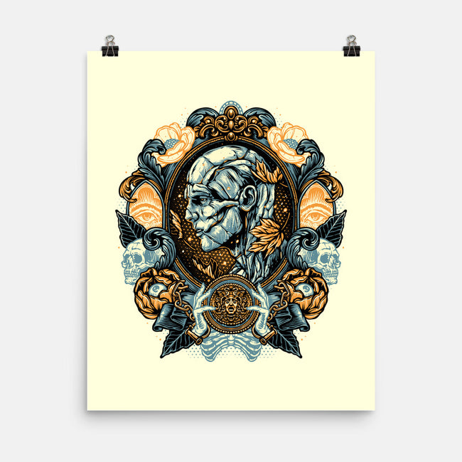 Portrait Of The Creature-None-Matte-Poster-glitchygorilla