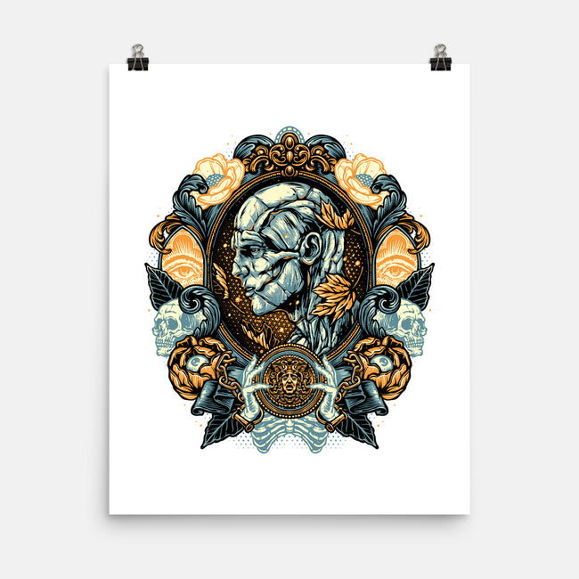 Portrait Of The Creature-None-Matte-Poster-glitchygorilla