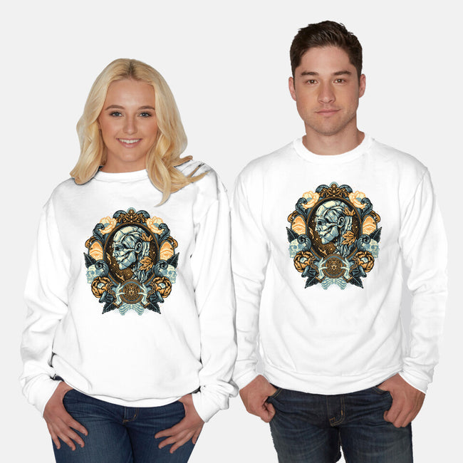 Portrait Of The Creature-Unisex-Crew Neck-Sweatshirt-glitchygorilla