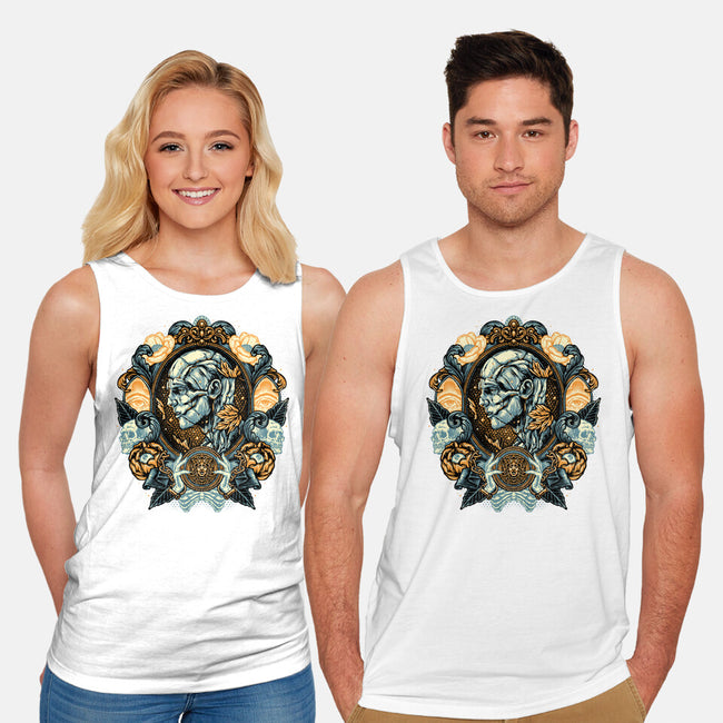 Portrait Of The Creature-Unisex-Basic-Tank-glitchygorilla
