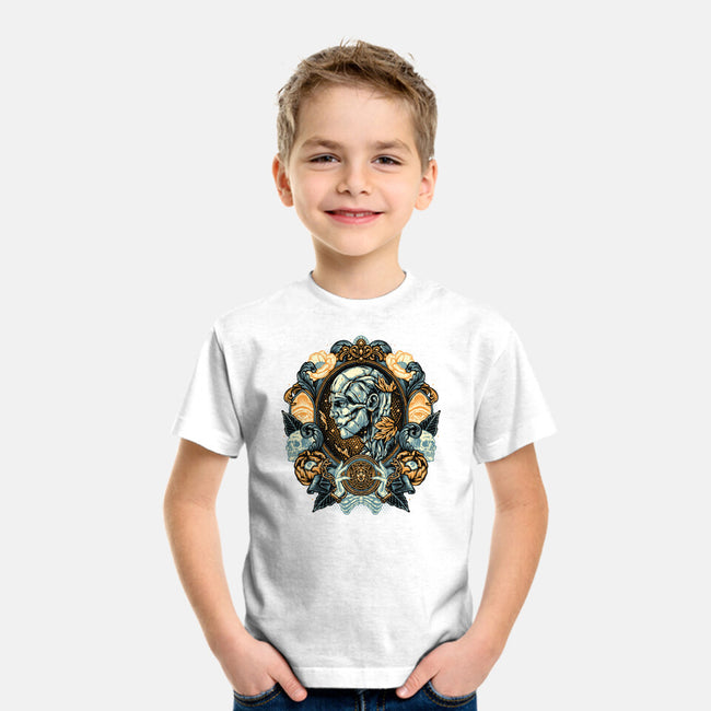 Portrait Of The Creature-Youth-Basic-Tee-glitchygorilla