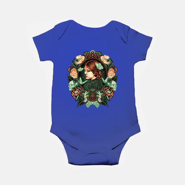 Portrait Of The Bride-Baby-Basic-Onesie-glitchygorilla
