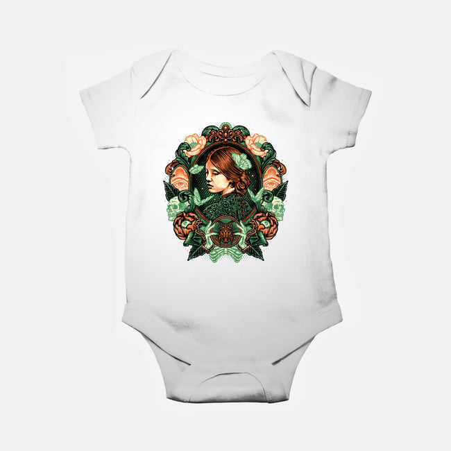 Portrait Of The Bride-Baby-Basic-Onesie-glitchygorilla