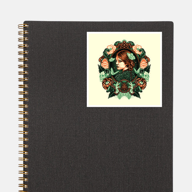 Portrait Of The Bride-None-Glossy-Sticker-glitchygorilla