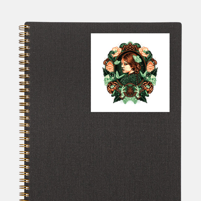 Portrait Of The Bride-None-Glossy-Sticker-glitchygorilla