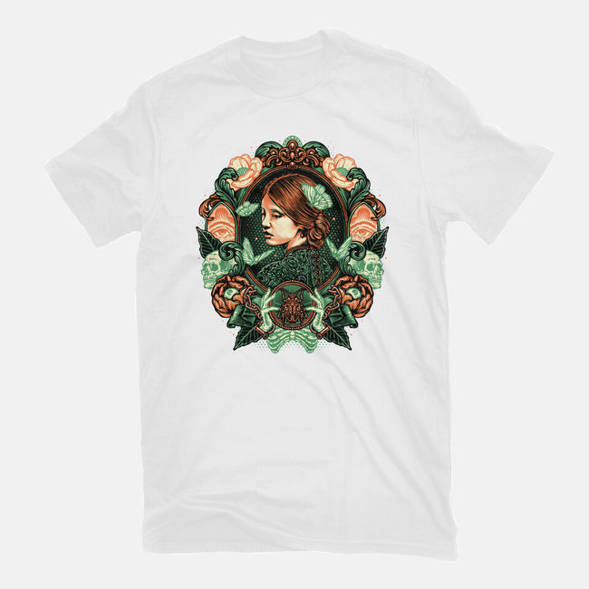 Portrait Of The Bride-Womens-Basic-Tee-glitchygorilla