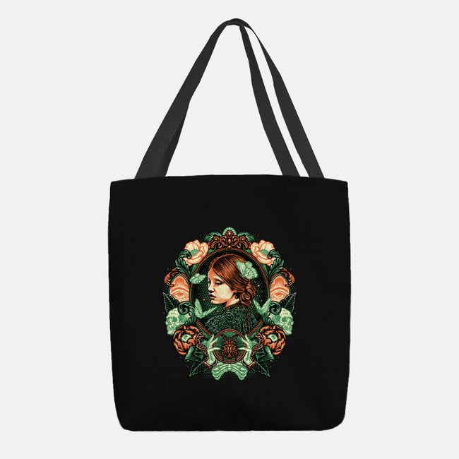 Portrait Of The Bride-None-Basic Tote-Bag-glitchygorilla