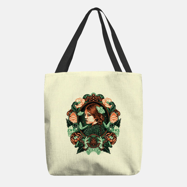 Portrait Of The Bride-None-Basic Tote-Bag-glitchygorilla