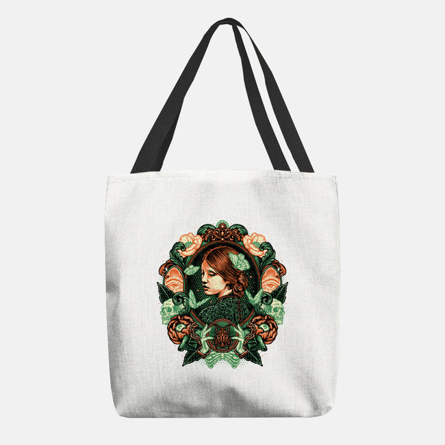 Portrait Of The Bride-None-Basic Tote-Bag-glitchygorilla