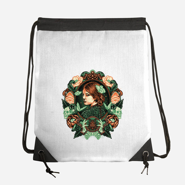 Portrait Of The Bride-None-Drawstring-Bag-glitchygorilla