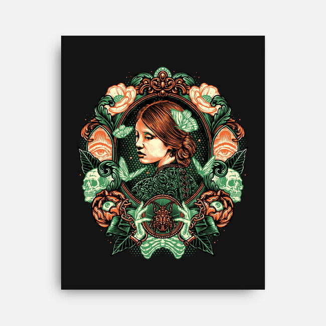 Portrait Of The Bride-None-Stretched-Canvas-glitchygorilla