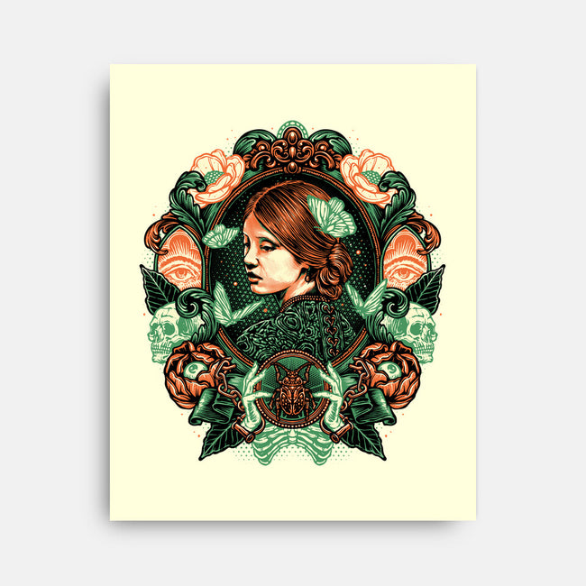 Portrait Of The Bride-None-Stretched-Canvas-glitchygorilla