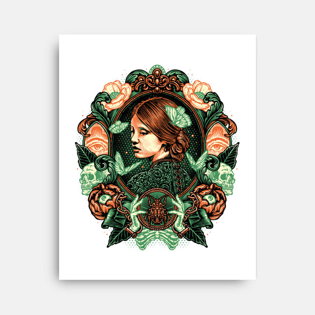 Portrait Of The Bride-None-Stretched-Canvas-glitchygorilla