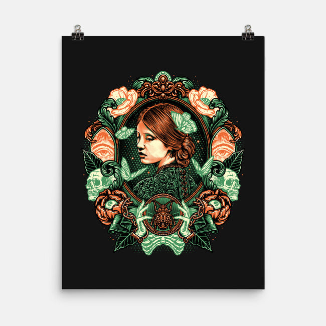 Portrait Of The Bride-None-Matte-Poster-glitchygorilla